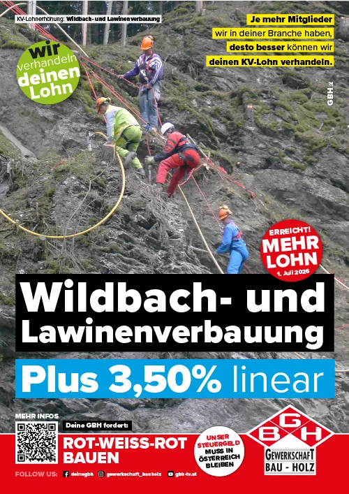 KV-Plakat Wildbach- und Lawinenverbauung 2026
